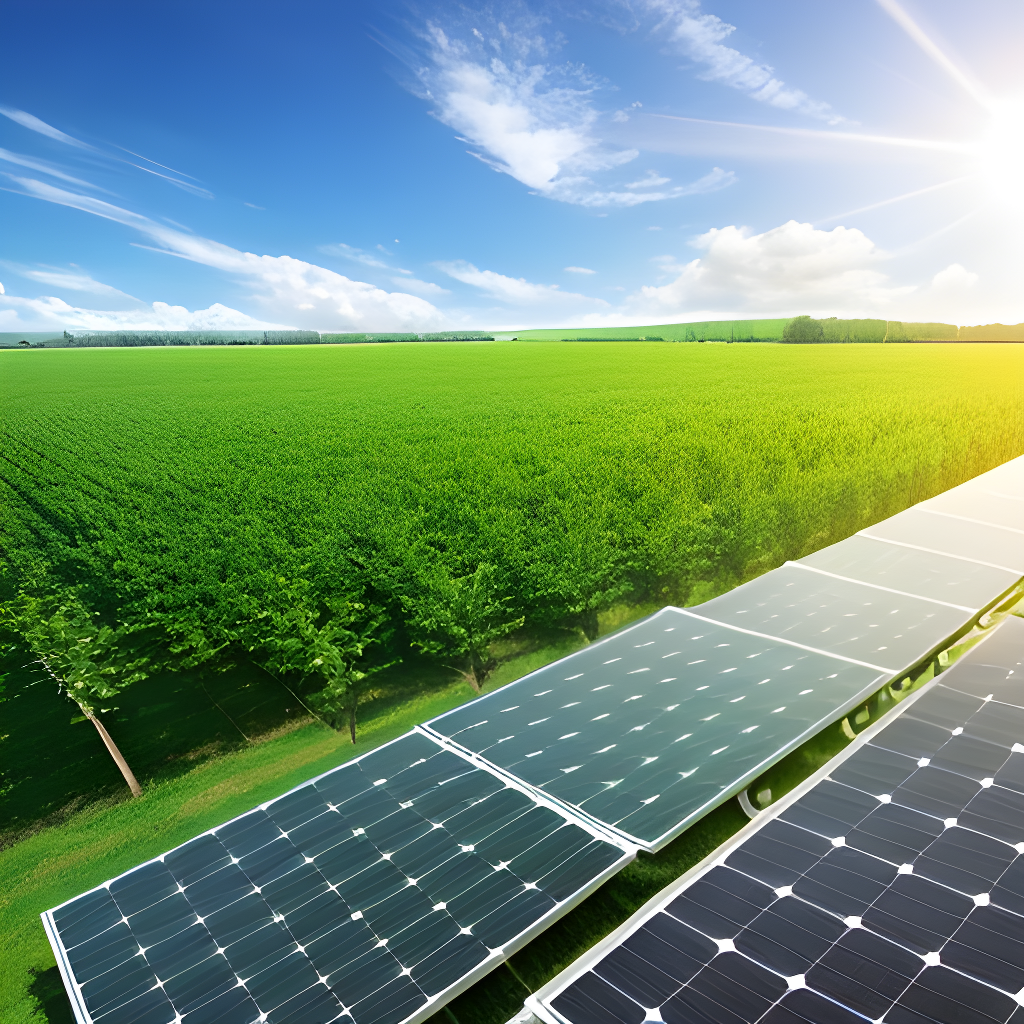 green-energy solar farm